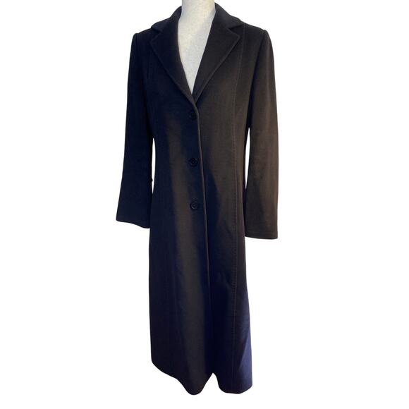 Cinzia Rocco 100% Virgin  wool black coat - Picture 1 of 16